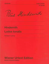 Ludus Tonalis piano sheet music cover